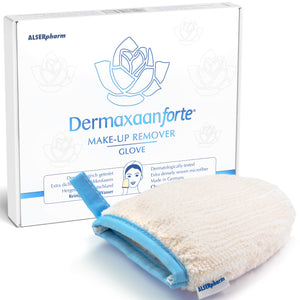 Dermaxaan forte Make up Remover "Glove"     Abschmink-Handschuh aus Mikrofaser - Waschbare Abschminktücher – Make-up entfernen nur mit Wasser
