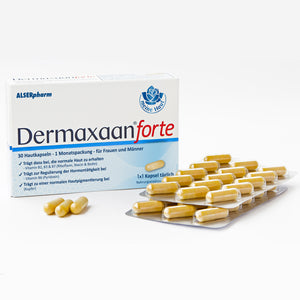 Dermaxaan forte Hautkapseln - Haut Vitamine für klare Haut & Teint